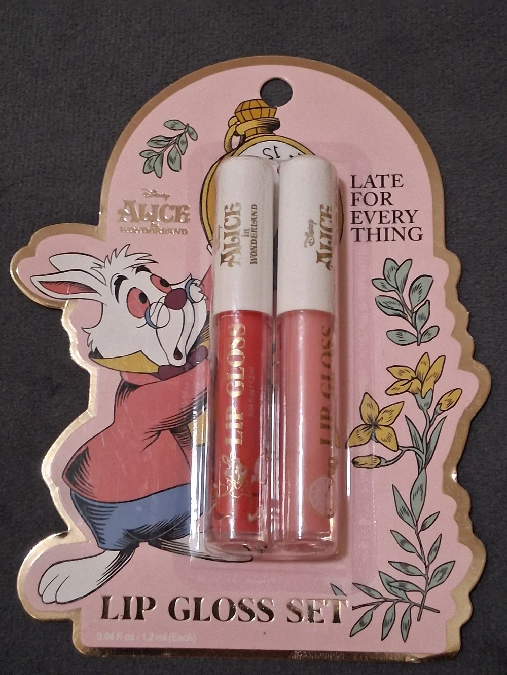 Disney Lip Gloss Set - Pink & Coral Tubes